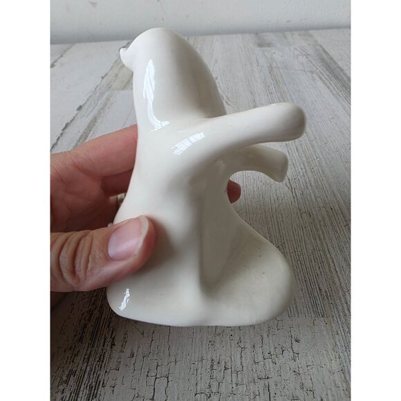 Ceramic vintage ghost Halloween decor shabby chic white - Picture 4 of 7